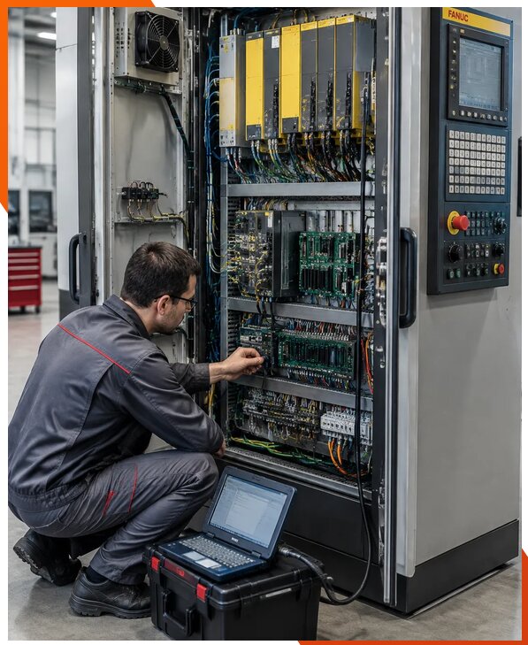 Ремонт систем ЧПУ FANUC промышленных станков в Кохме